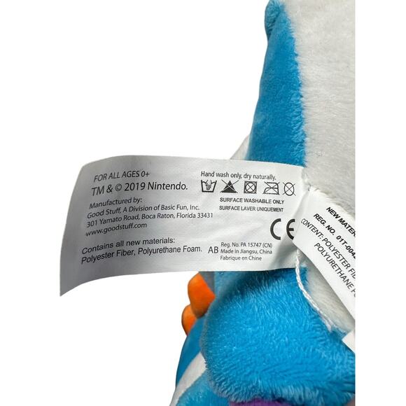 Super Mario Bros Blue Yoshi Plush Toy 11 Inch Stuffed Animal Dinosaur Figure - Picture 7 of 8